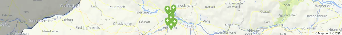 Kartenansicht für Apotheken-Notdienste in der Nähe von Linz  (Stadt) (Oberösterreich)